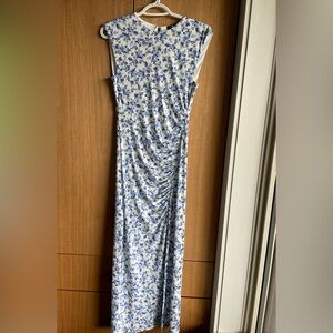 Maje Floral Blue and White Maxi Dress